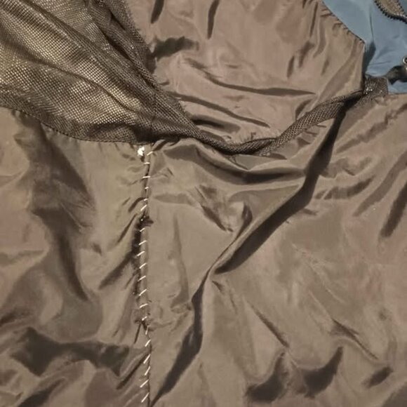 Eddie Bauer Parka Outdoor Jacket Nylon Blue Windbreaker Rainproof Small - Picture 8 of 10